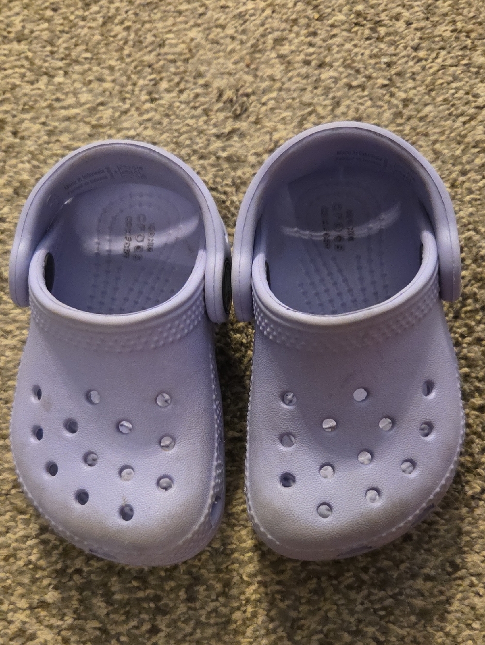 Toddler Lavender Crocs